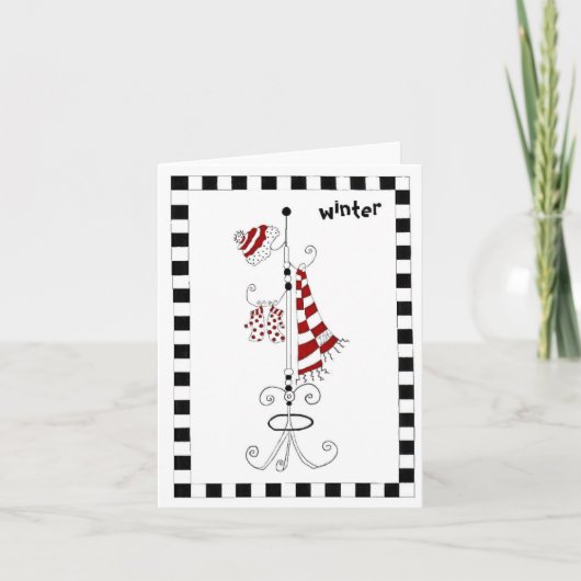 Het is de Winter Bedankkaart (Voorkant)