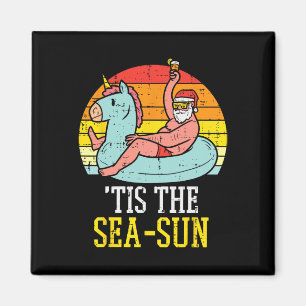 Het Is De Zee Zon Santa Eenhoorn Float Zomer Kerst Magneet