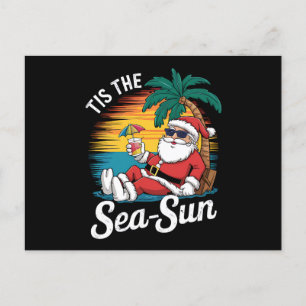 Het Is De Zee Zon Santa Strand Kerstmis In Juli  Briefkaart