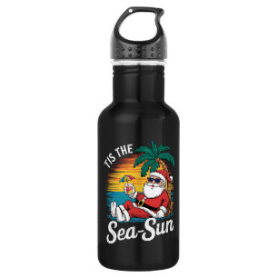 Het Is De Zee Zon Santa Strand Kerstmis In Juli Waterfles