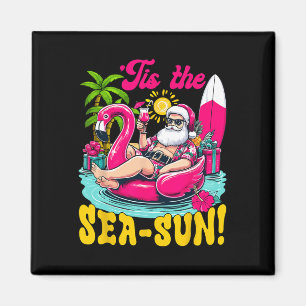 Het is de zee zon Santa strand zomer kerst in juli Magneet