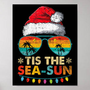 Het Is De Zee Zon Santa Strand Zomer Kerstmis In J Poster