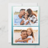 Het is de Zee Zon Waterverf Strand Twee Foto's  Feestdagenkaart (Achterkant)