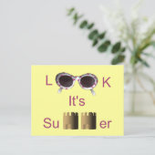 Het is de zomer. briefkaart (Staand voorkant)