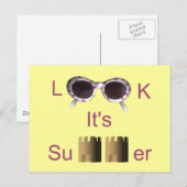 Het is de zomer. briefkaart (Voorkant / Achterkant)