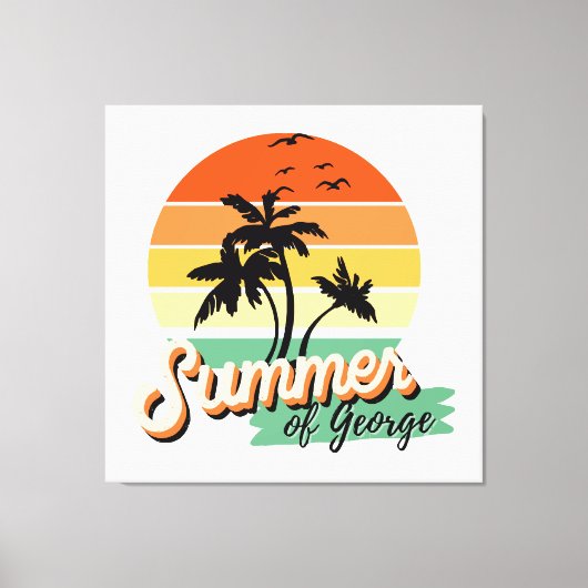 Het Is De Zomer Van George Canvas Afdruk (Voorkant)