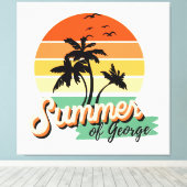 Het Is De Zomer Van George Canvas Afdruk (Insitu (Houten vloer))
