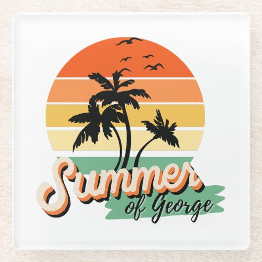 Het Is De Zomer Van George Glazen Onderzetter (Voorkant)