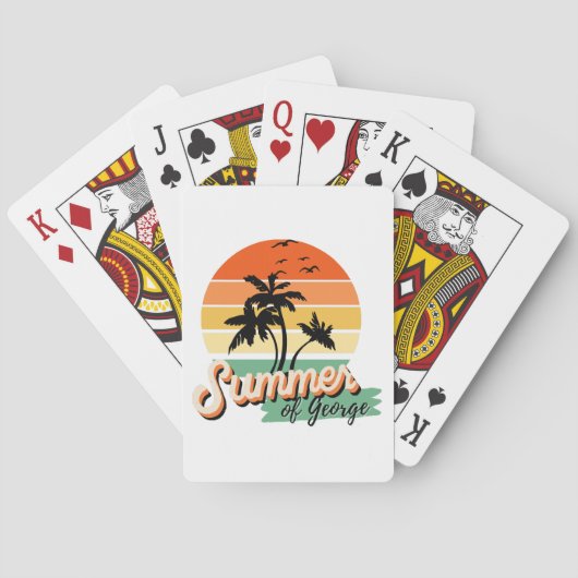 Het Is De Zomer Van George Pokerkaarten (Achterkant)