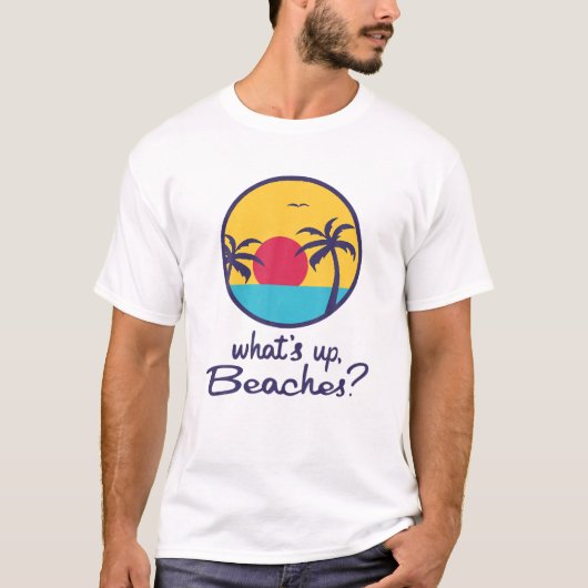 Het is de zomertijd om stranden op te hangen! Funn T-shirt (Voorkant)