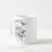Het is de Zoomie Time Poodle Koffiemok (Voorkant links)