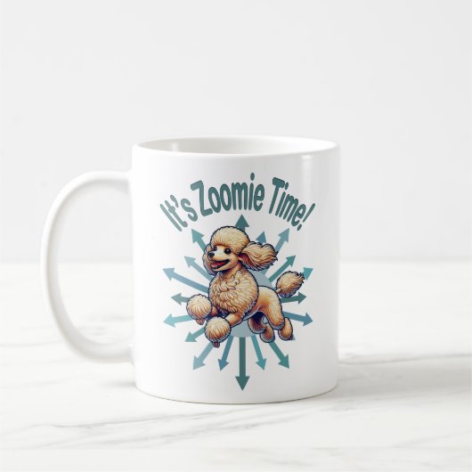 Het is de Zoomie Time Poodle Koffiemok (Links)