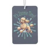 Het is de Zoomie Time Poodle Luchtverfrisser (Achterkant)