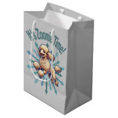 Het is de Zoomie Time Poodle Medium Cadeauzakje (Voorkant Gekanteld)
