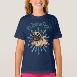 Het is de Zoomie Time Pug T-shirt