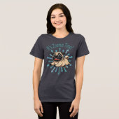 Het is de Zoomie Time Pug Tri-Blend Shirt (Voorkant volledig)