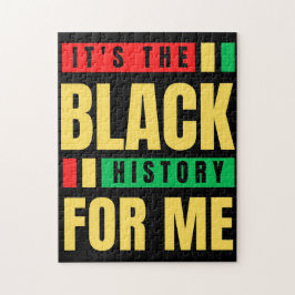 Het is de zwarte geschiedenis voor mij Melanin Sis Legpuzzel