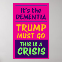 HET IS DEMENTIE | Roze | Protest Poster