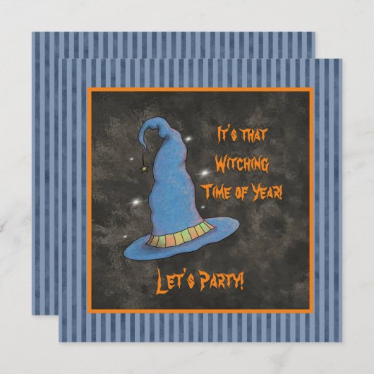 Het is die heksentijd van het jaar Halloween heks Kaart (Voorkant / Achterkant)