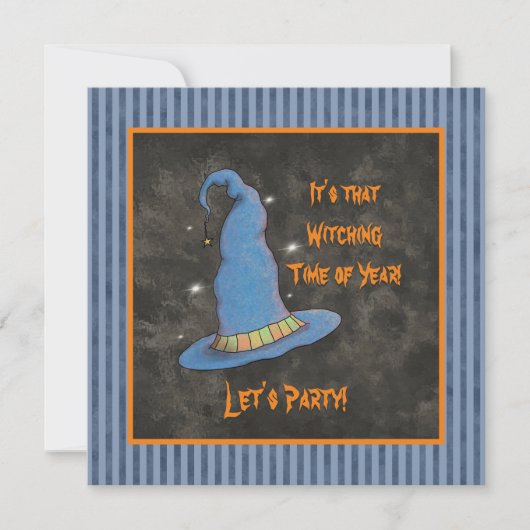 Het is die heksentijd van het jaar Halloween heks Kaart (Voorkant)
