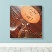 Het is die tijd! canvas afdruk (Insitu (Houten vloer))