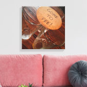 Het is die tijd! canvas afdruk (Insitu (Woonkamer))