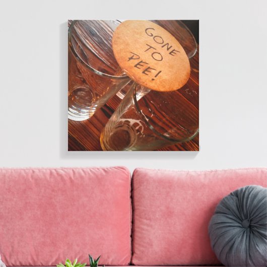 Het is die tijd! canvas afdruk (Insitu (Woonkamer))