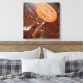 Het is die tijd! canvas afdruk (Insitu (Slaapkamer))