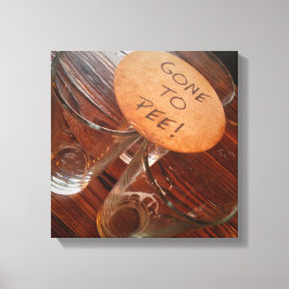 Het is die tijd! canvas afdruk