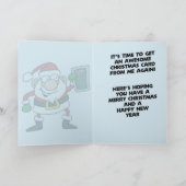 Het is Die Tijd opnieuw van Jaar Feestdagen Kaart (Binnen)