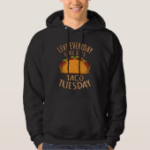 Het is Dinsdag Fun Taco Tacos Hoodie (Voorkant)