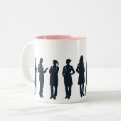 Het is dokter voor u, Miss, Mrs, Dr.- Tweekleurige Koffiemok (Voorkant links)