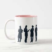 Het is dokter voor u, Miss, Mrs, Dr.- Tweekleurige Koffiemok (Links)