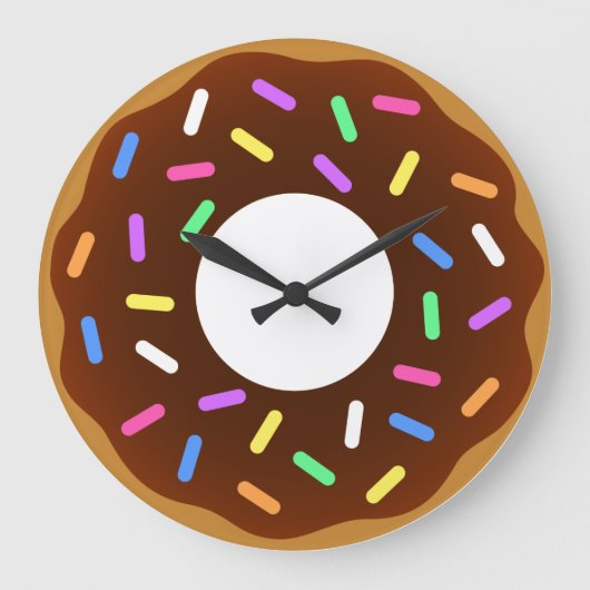 Het is Donut Time Clock Grote Klok (Voorkant)