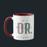 Het is Dr. [Aangepaste naam] Eigenlijk Mok<br><div class="desc">Maak een gedurfde maar stijlvolle uitspraak met de gepersonaliseerde mok "It's Dr. Really"! Met moderne typografie met zachte pastelaccenten en een aanpasbare naam, is deze mok ideaal voor het vieren van academische prestaties, promoties of professionele mijlpalen. Het elegante ontwerp, gecombineerd met een contrasterende bruine handgreep en interieur, voegt een vleugje...</div>