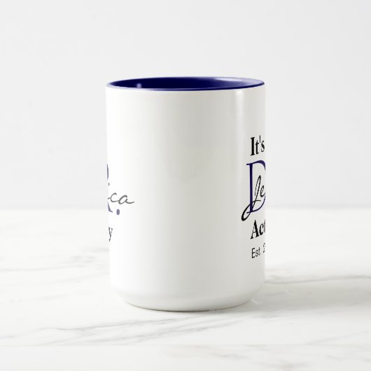 Het is Dr. [Aangepaste naam] Werkelijk ingesteld.  Mok (Midden)