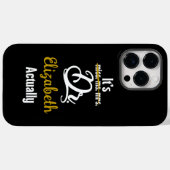 Het is Dr. Eigenlijk Black and White Custom Doctor Case-Mate iPhone Case (Achterkant (horizontaal))