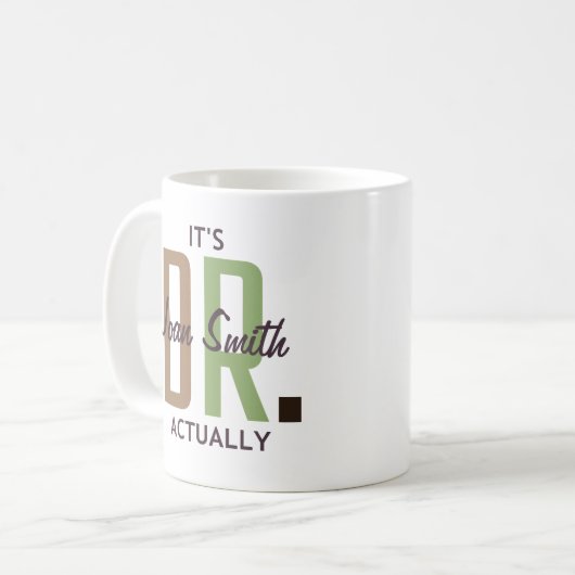 Het is Dr. Eigenlijk (gepersonaliseerd) Koffiemok (Voorkant links)