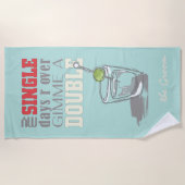 Het is dubbel tijd Red ID421 Strandlaken (Voorkant)