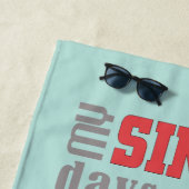 Het is dubbel tijd Red ID421 Strandlaken (In situ)