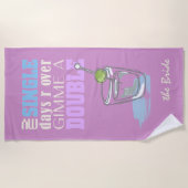 Het is Dubbele Tijd Orchidee Pink ID421 Strandlaken (Voorkant)