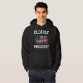 Het is duidelijk dat iedereen President 2024 kan z Hoodie (Voorkant volledig)