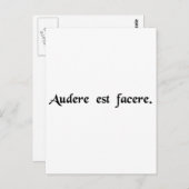 Het is durven doen. briefkaart (Voorkant / Achterkant)