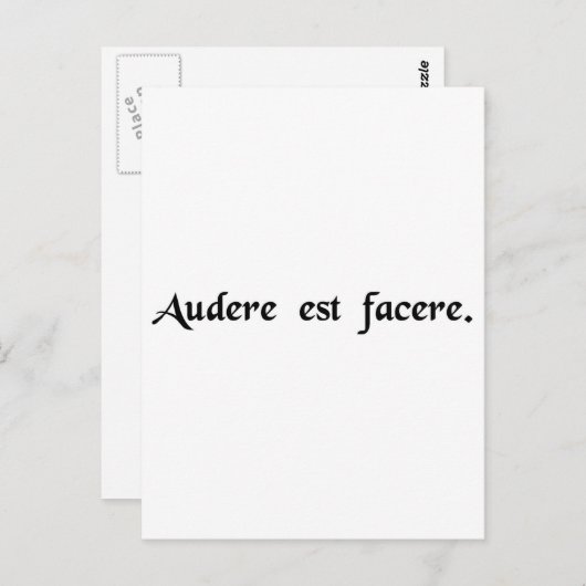 Het is durven doen. briefkaart (Voorkant / Achterkant)