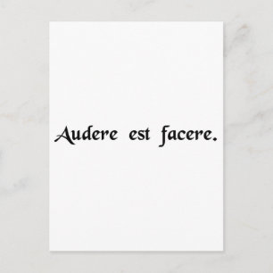 Het is durven doen. briefkaart