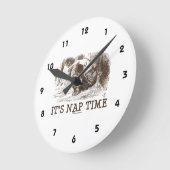 Het is dutje tijd (Wonderland Red King snurken) Ronde Klok (Hoek)