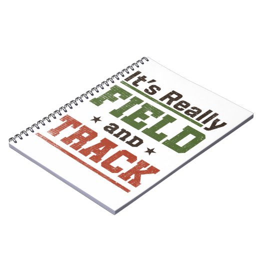 Het is echt Field and Track Funny Athlete Notitieboek (Linkerzijde)