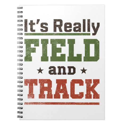 Het is echt Field and Track Funny Athlete Notitieboek (Voorkant)