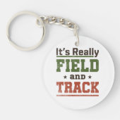 Het is echt Field and Track Funny Athlete Sleutelhanger (Voorkant)