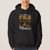 Het is echt Field and Track Thrower Jumper T-Shir Hoodie (Voorkant)